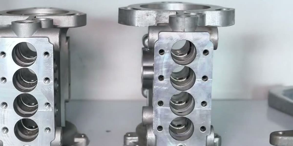 Pair of machined die-cast housings
